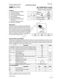 AUIRFBA1405 Datasheet Cover