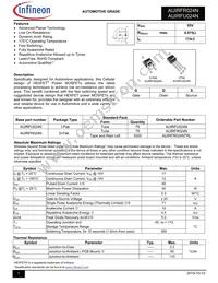 AUIRFR024NTRL Datasheet Cover