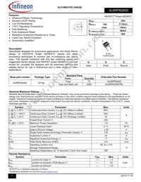 AUIRFR2405 Datasheet Cover