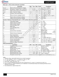 AUIRFR2407 Datasheet Page 2