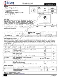 AUIRFR2607ZTRL Datasheet Cover