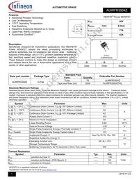 AUIRFR3504Z Datasheet Cover