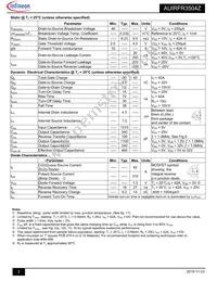 AUIRFR3504Z Datasheet Page 2