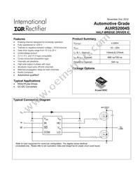 AUIRS2004S Datasheet Cover