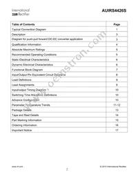 AUIRS4426S Datasheet Page 2