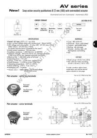 AV02820KMZQ/UL Datasheet Page 21