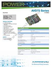 AVD75-48S3V3PB-6L Datasheet Cover