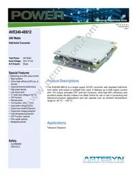 AVE240-48S12BP-4 Datasheet Cover