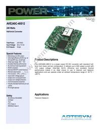 AVE240C-48S12P-4L Datasheet Cover