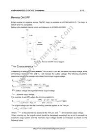 AVE450-48S32LD Datasheet Page 8