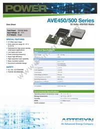 AVE500-48S50P-6L Datasheet Cover