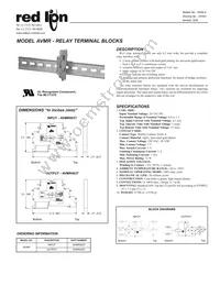 AVMR0037 Datasheet Cover