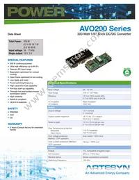 AVO200-48S12B-6L Datasheet Cover