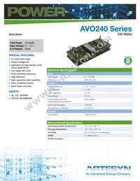 AVO240-48S12PB-6L Datasheet Cover