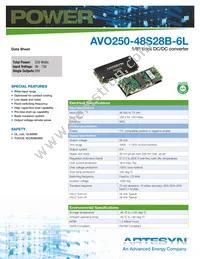 AVO250-48S28PB-6L Datasheet Cover