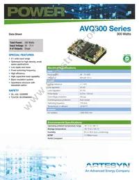 AVQ300-48S12B-6L Datasheet Cover