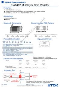 AVRH10C101KT1R1NE8 Datasheet Cover