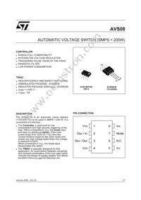 AVS08CBI Datasheet Cover