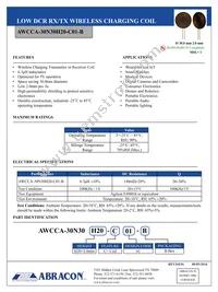 AWCCA-30N30H20-C01-B Datasheet Cover