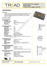 AWSP150-5 Datasheet Cover