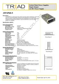 AWSP60-5 Datasheet Cover