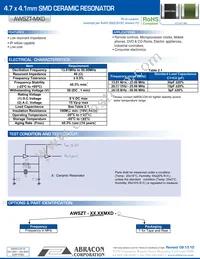 AWSZT-8.00MXD-T Datasheet Cover