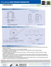 AWSZT-8.00MXD-T Datasheet Page 2