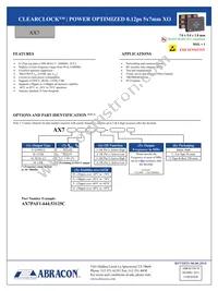 AX7PBF4-2100.0000C Datasheet Cover