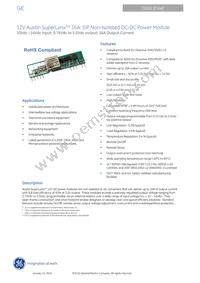 AXA016A0X3-SR Datasheet Cover