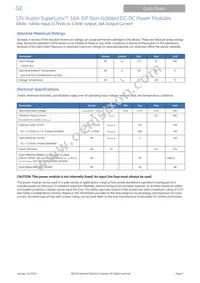 AXA016A0X3-SR Datasheet Page 2