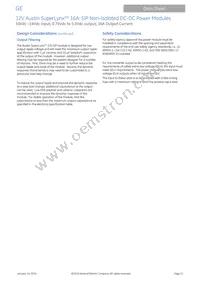 AXA016A0X3-SR Datasheet Page 11