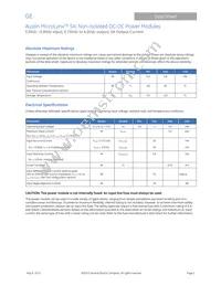 AXH005A0X-SR Datasheet Page 2