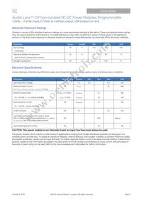 AXH010A0X3 Datasheet Page 2