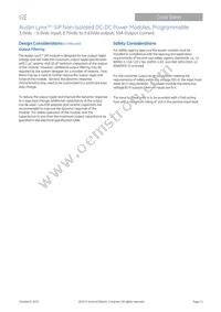 AXH010A0X3 Datasheet Page 11