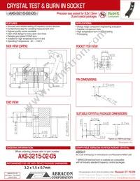 AXS-3215-02-05 Datasheet Cover