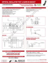 AXS-3225-04-08 Datasheet Cover