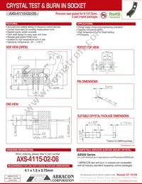 AXS-4115-02-06 Datasheet Cover