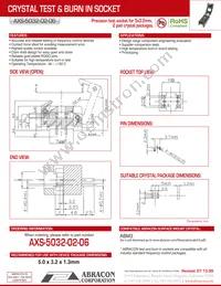 AXS-5032-02-06 Datasheet Cover