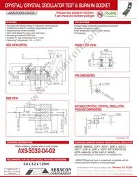 AXS-5032-04-02 Datasheet Cover
