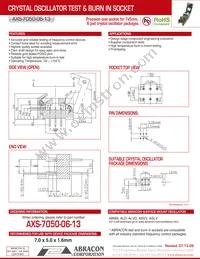 AXS-7050-06-13 Datasheet Cover