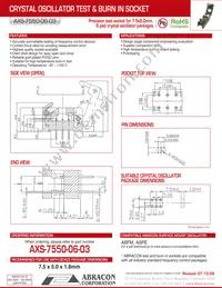 AXS-7550-06-03 Datasheet Cover