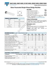 B125C1000G-E4/51 Datasheet Cover