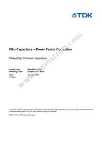 B25667C3497A375 Datasheet Cover