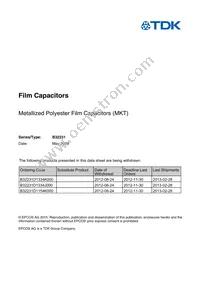 B32231D8684M000 Datasheet Cover