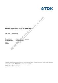 B32320I2656J011 Datasheet Cover