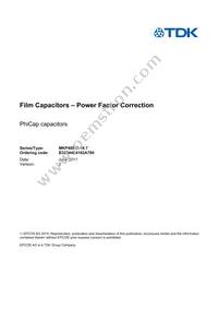 B32344E4162A780 Datasheet Cover