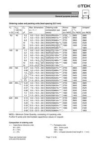 B32520C3223K289 Datasheet Page 21