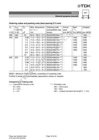 B32520C3223K289 Datasheet Page 23