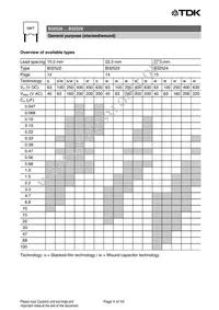 B32529D5335J000 Datasheet Page 4