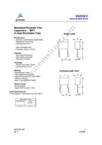 B32559C3823K000 Datasheet Cover